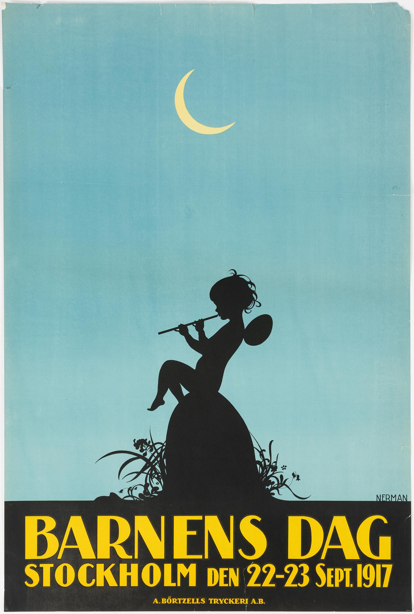 Einar Nerman, 'Barnens Dag Stockholm 1917'.