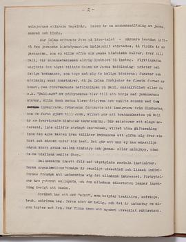Tyra Kleen, fyra häften med åtta tryckta planscher (varav en dublett), "Temple Dances and Musical Instruments in Bali".