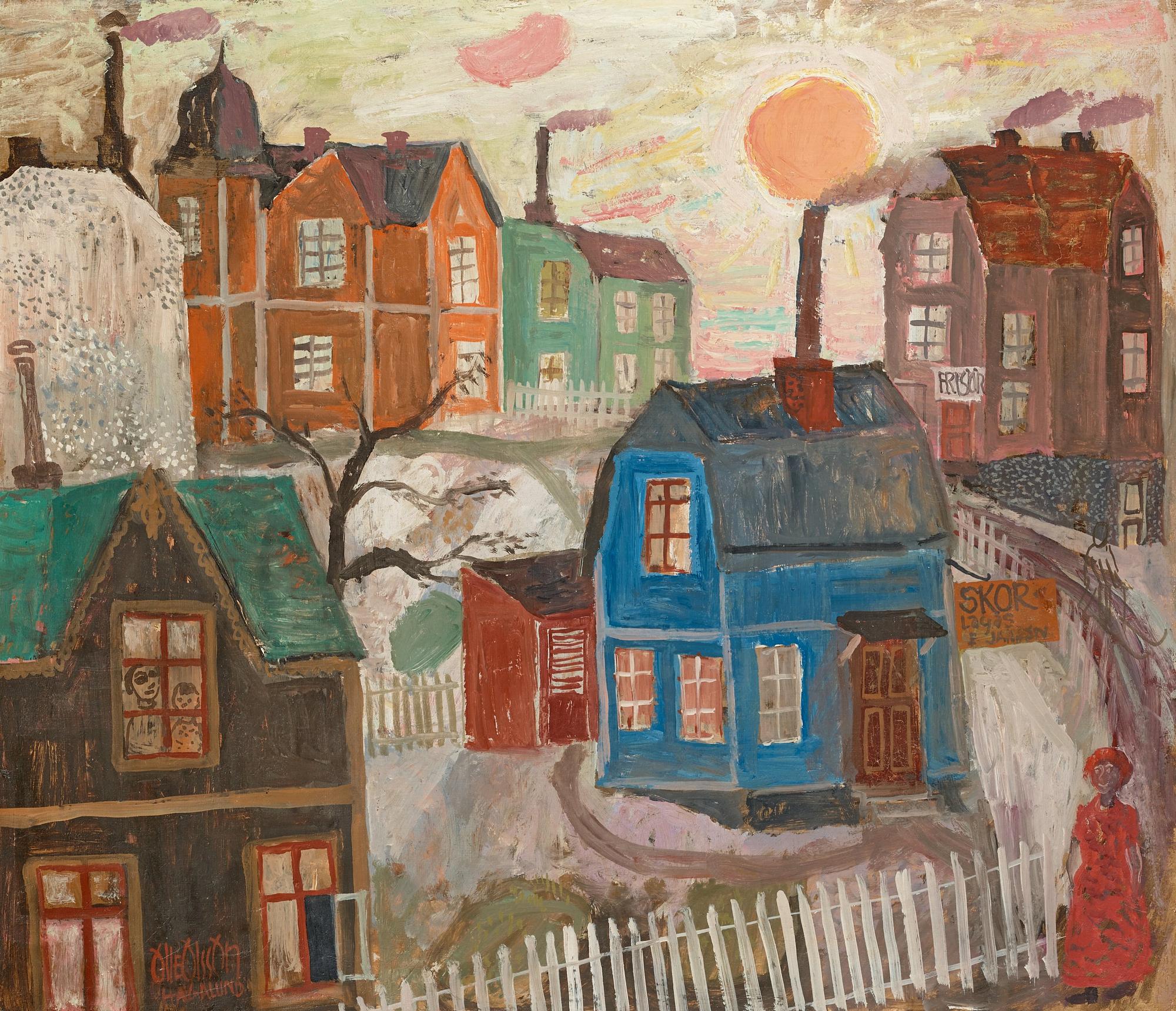 Olle Olsson-Hagalund, "Solnedgång, Hagalund".