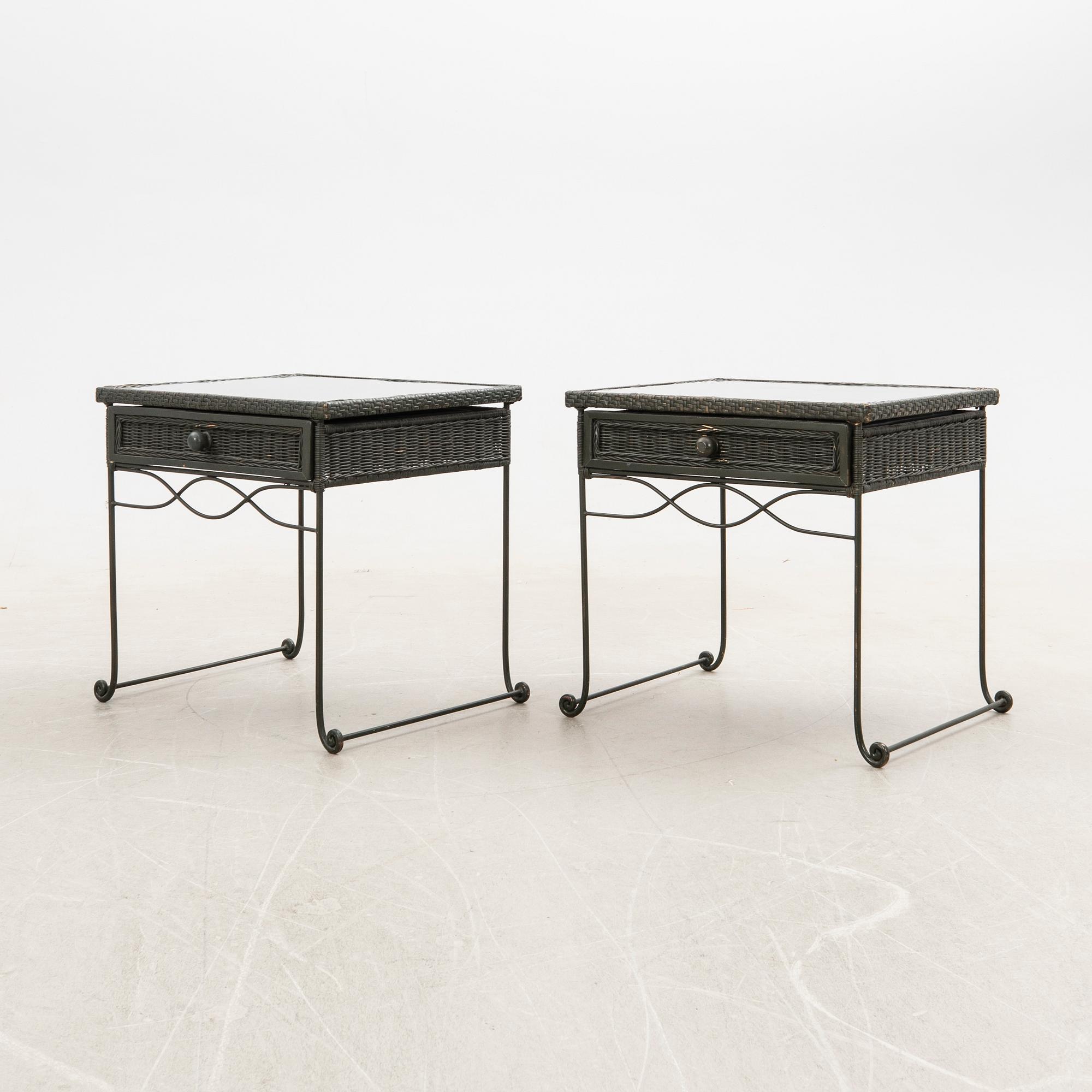 Sängbord, 1 par, 1900-/2000-tal.