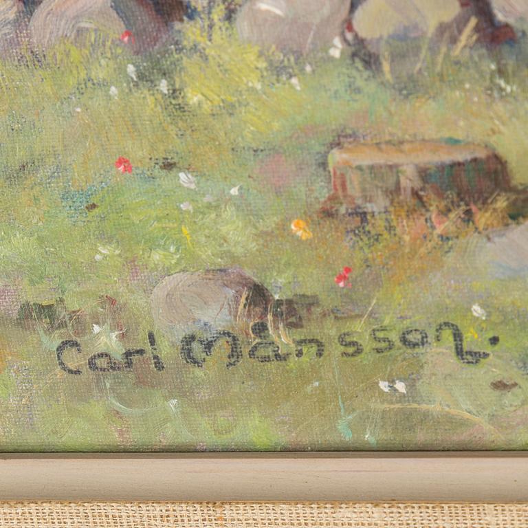CARL MÅNSSON, olja på duk, signerad.