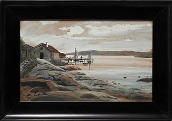 Theresia Sandström · LISEN SANDSTRÖM, blandteknik, sign o dat 14.