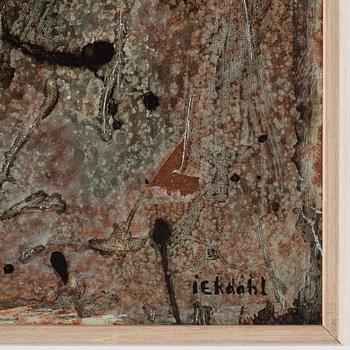 INGER EKDAHL, oil on panel, signed and dated on verso.