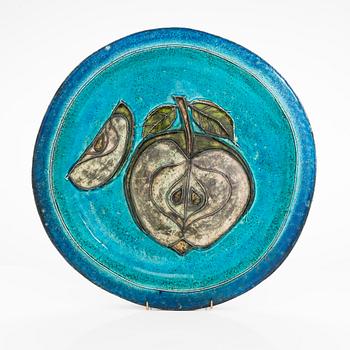 Rut Bryk, a decorative stoneware dish signed BRYK.