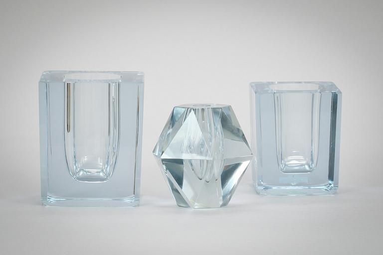 VASER, 2+1, glas, Strömbergshyttan.