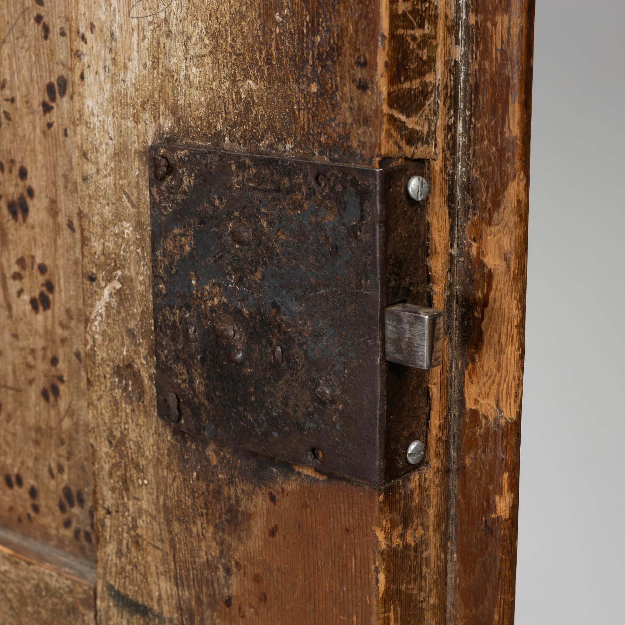 A painted cabinet, Värmland, dated 1847.
