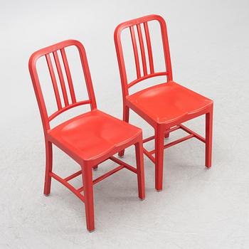 Stolar, 6 st, "111 Navy Chair", Emeco & Coca-Cola.