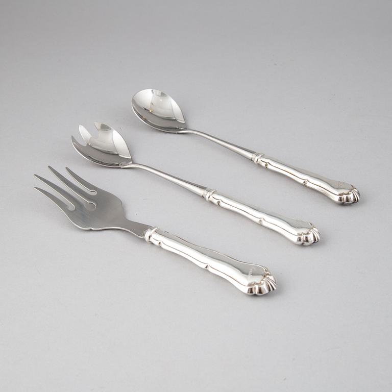 A Finnish silver cutlery, second half of the 20th century (63 pieces).