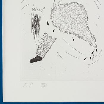 David Hockney, "He Tore Himself in Two" from "Six fairy tales from the Brothers Grimm".