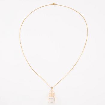 Ateljé Stigbert, Engelbert, collier 18K guld med bergkristall.