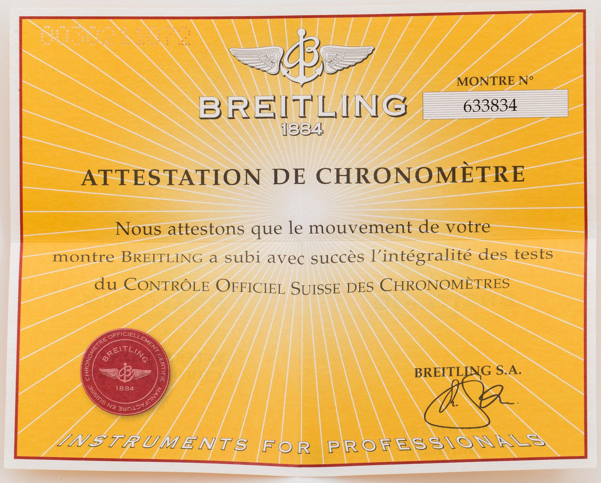 BREITLING, Chrono SuperOcean (500M/1650FT), Chronometre, chronograph, wristwatch, 42 mm,