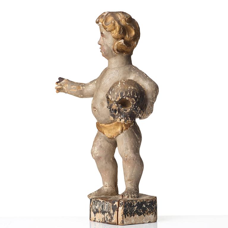 A Swedish 18th century wooden sculpture.