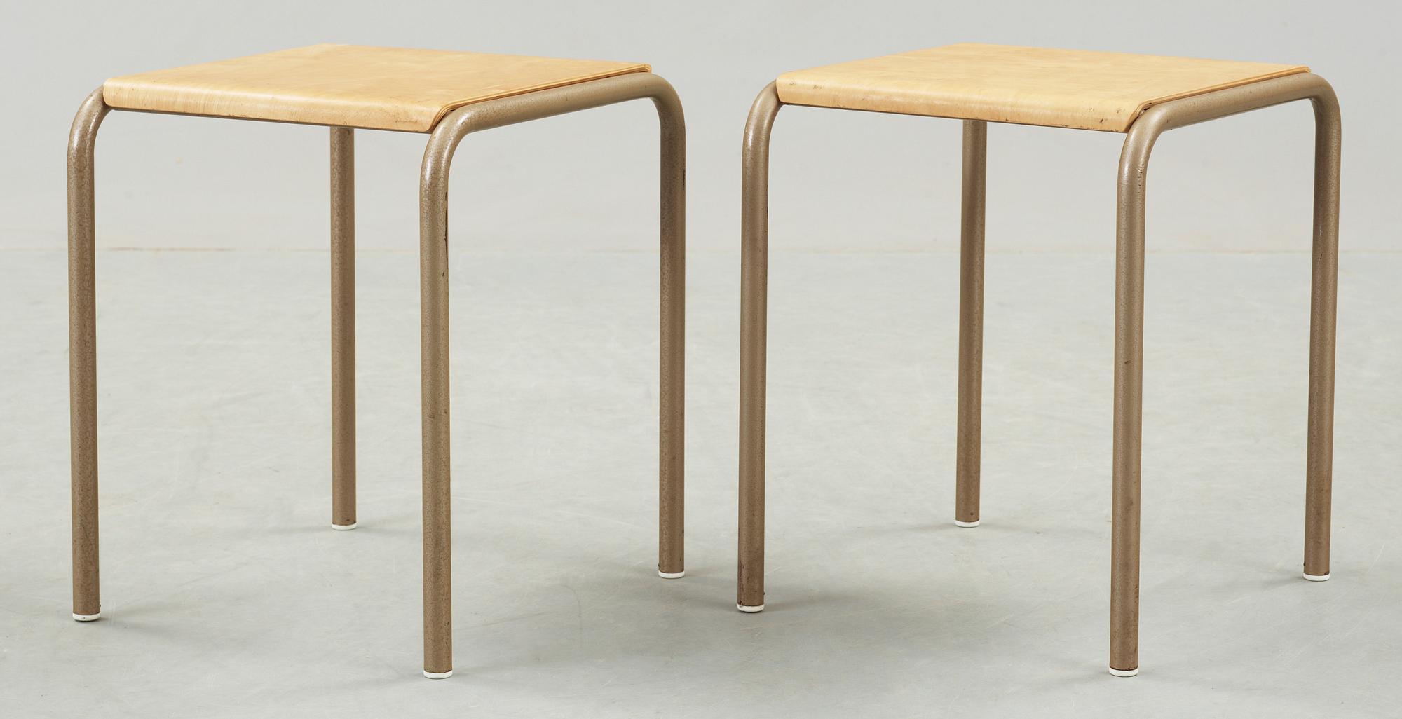 PALLAR, ett par, Fanérprodukter Nybro, från Fångvården Norrtälje, 1900-talets andra hälft.