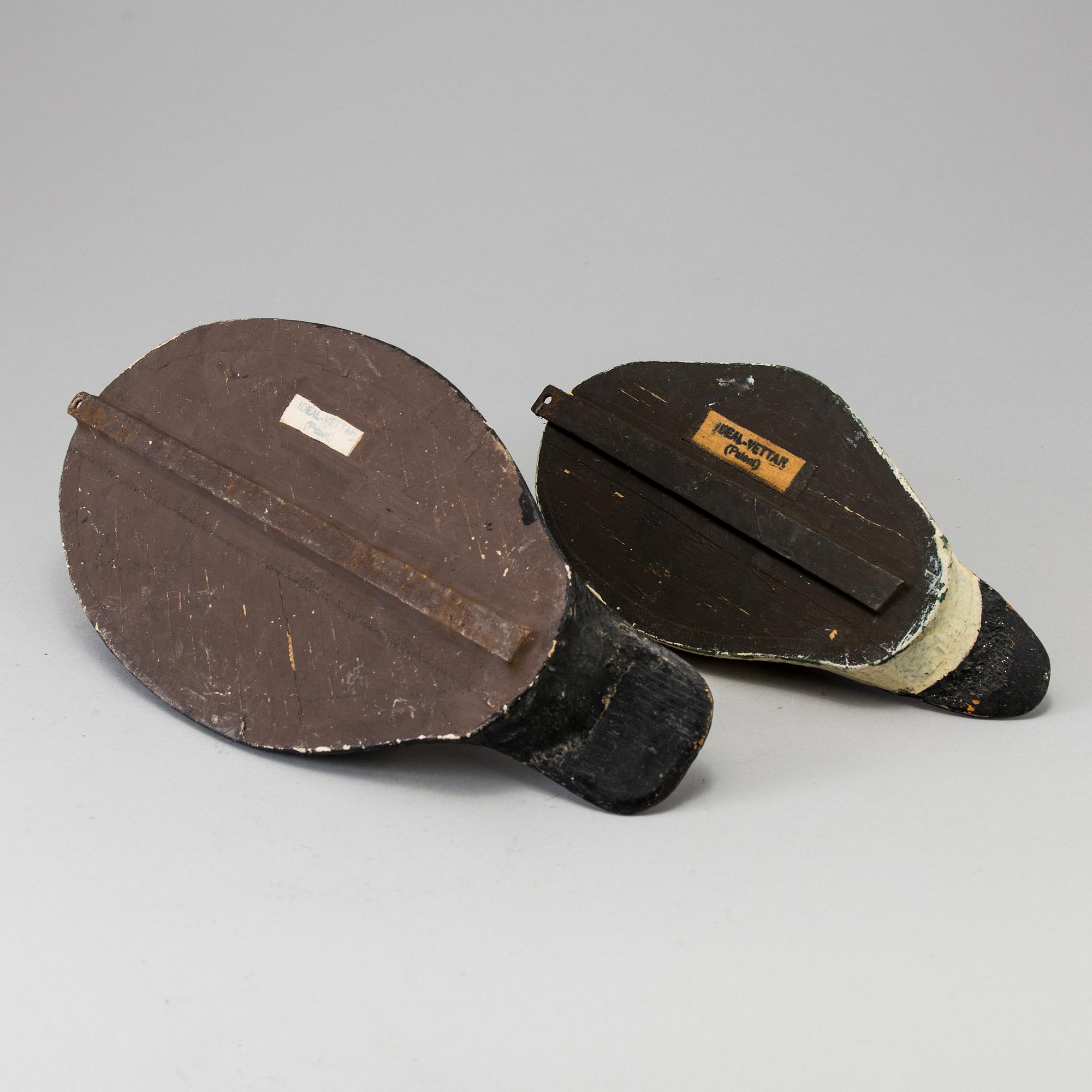 Two wood duck decoys early 20th century.