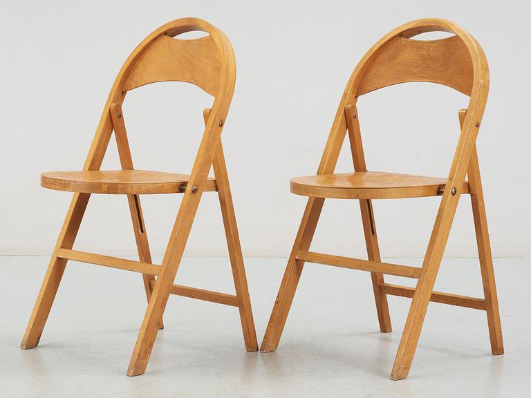 FÄLLSTOLAR, ett par, Thonet, 1900-talets första hälft.