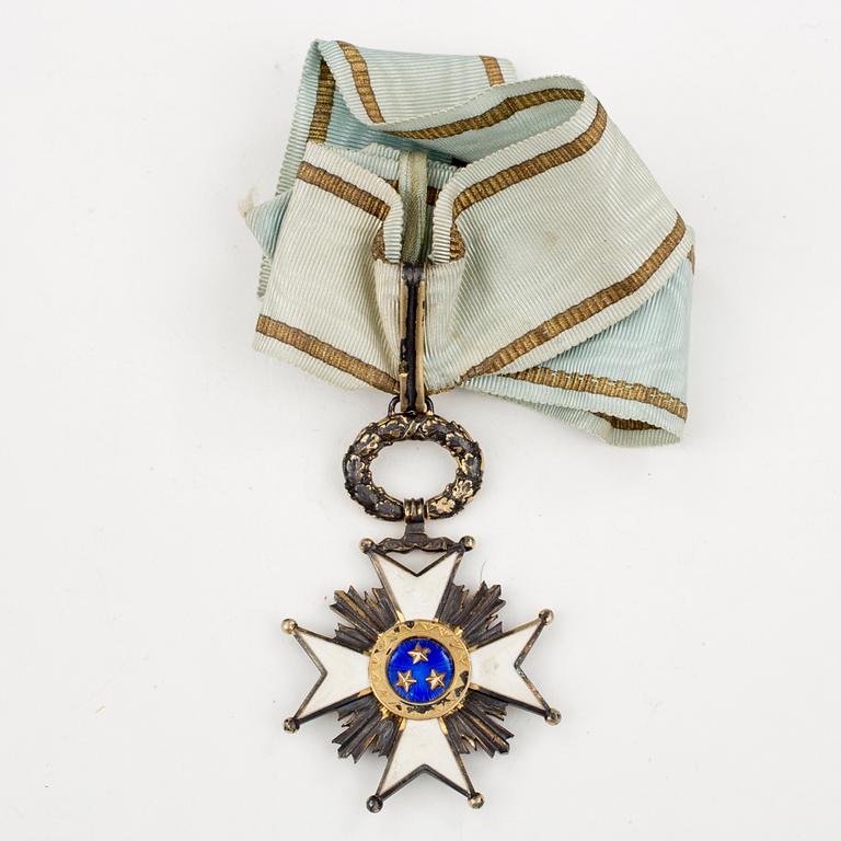 ORDER OF THE THREE STARS, sannolikt för kommendör, Lettland 1920-30-tal.