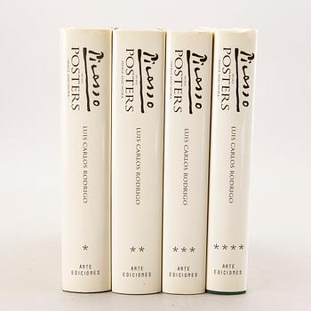 Books, 4 vol, "Picasso in his Posters", Luis Carols Rodrigos Arte Ediciones, Barcelona, ​​1992.