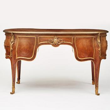 A Napoleon III writing desk, late 19th century.