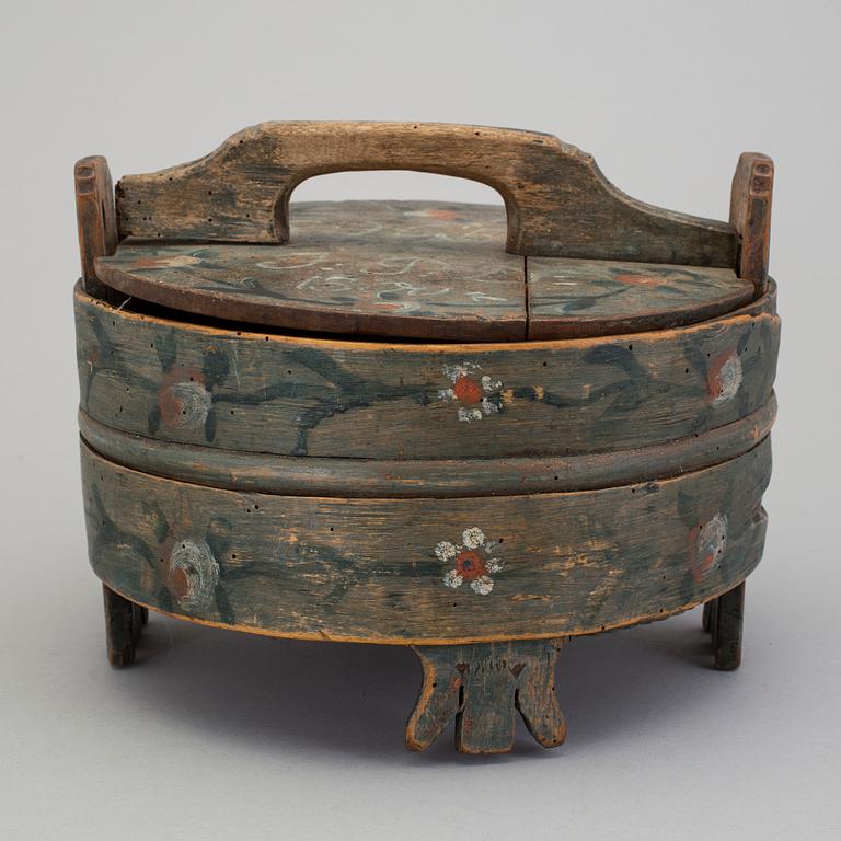 A folk art bowl, Sweden marked  PJES JPD 1800.