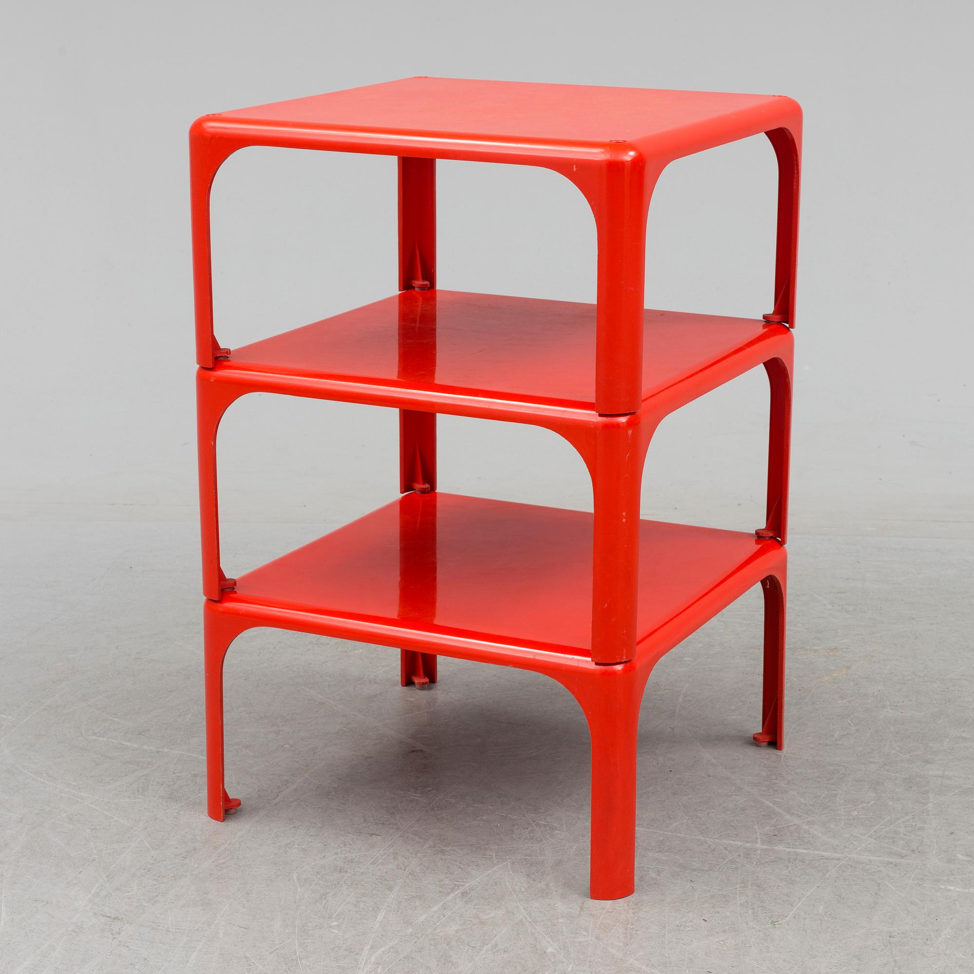 VICO MAGISTRETTI, bord, 3 st, "Demetrio 45", Artemide, Milano, Italien.