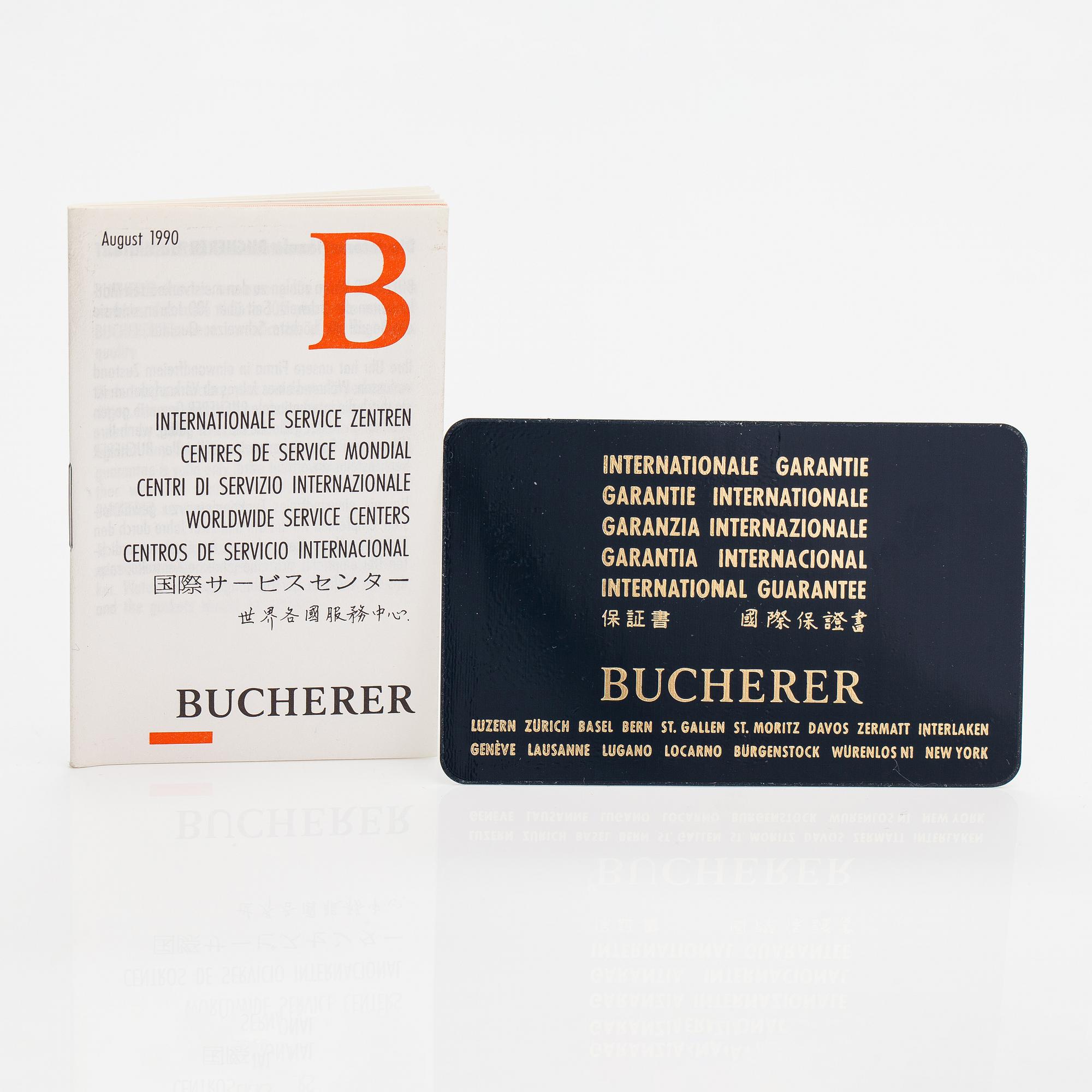 Bucherer, Q, wristwatch, 24 mm.