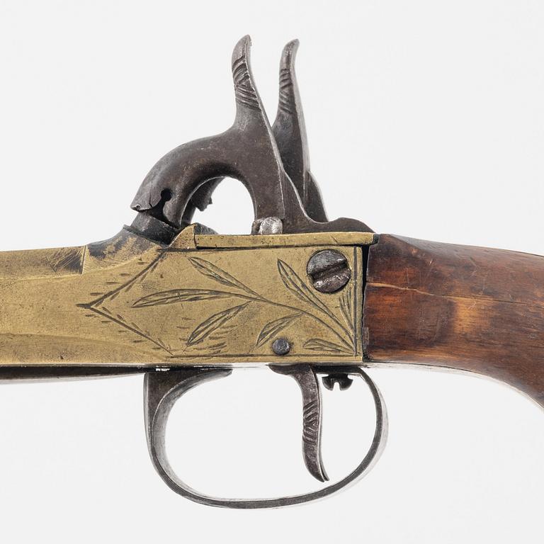 Slaglåspistoler, 2 st, 1800-tal.