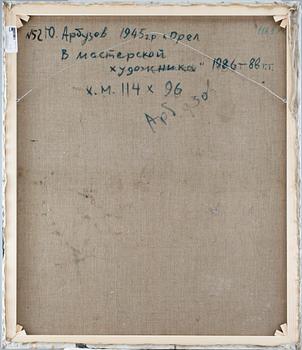 OKÄND KONSTNÄR, olja på duk, Ryssland. Sign a tergo.