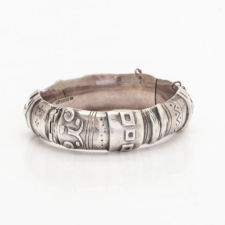 Silver bangle, Tillander, Helsinki 1960.
