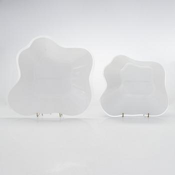 Alvar Aalto, taidelasi, "Aallon kukka", neljä osaa, signeerattu Alvar Aalto 154 / 1983.