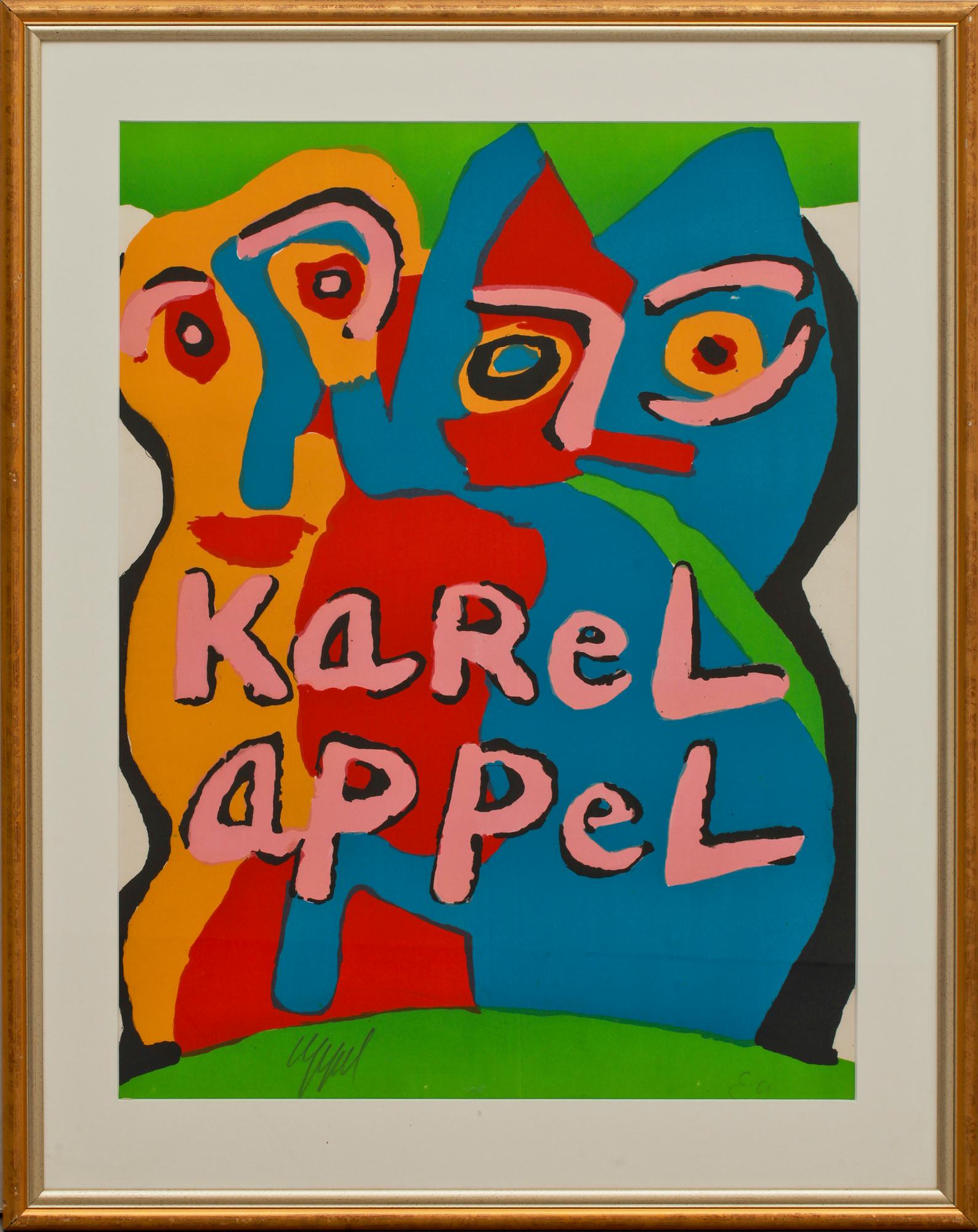 KAREL APPEL, färglitografi, sign, e.a.