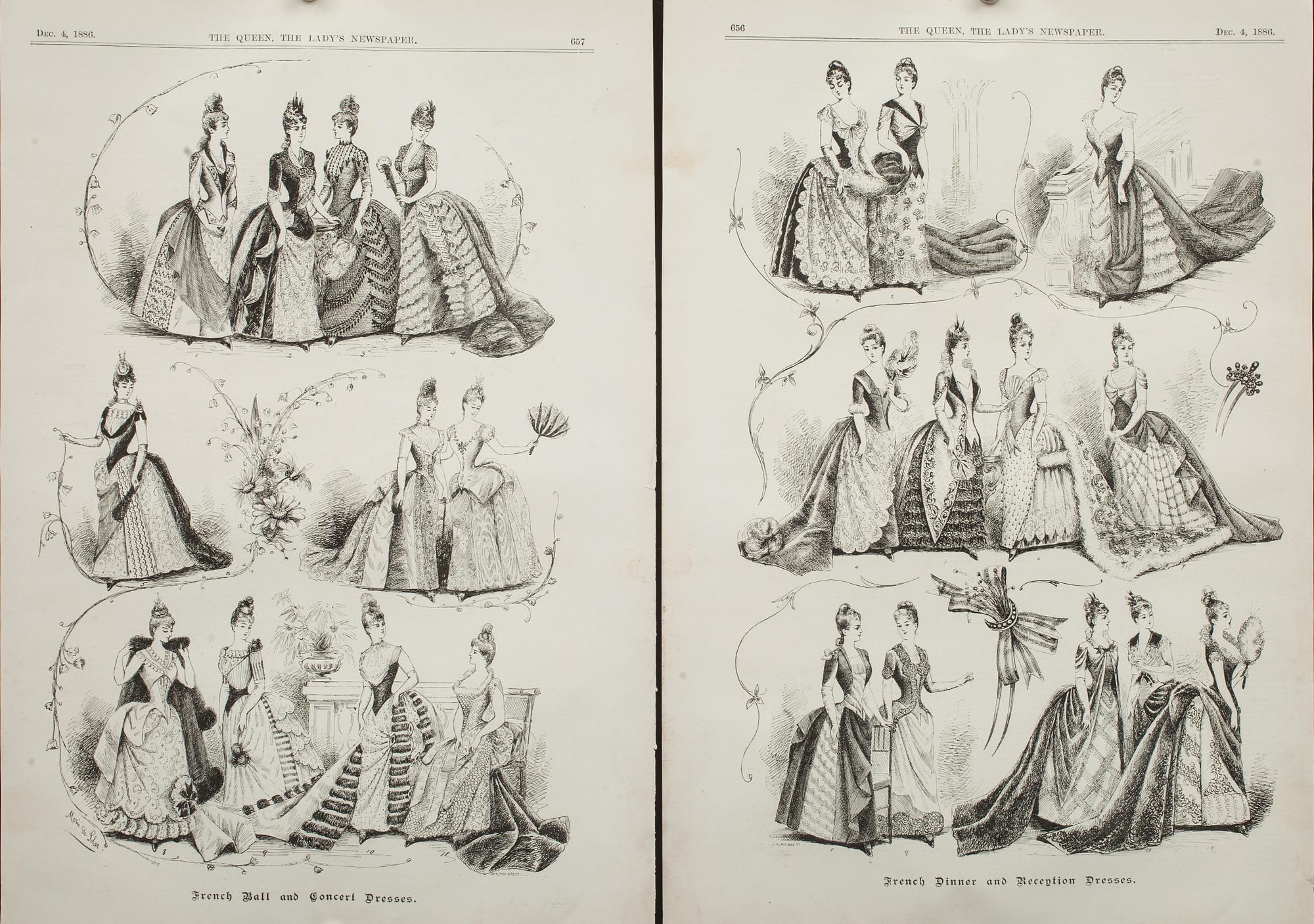 TIDNINGSTRYCK, 12 st, 1880-tal.