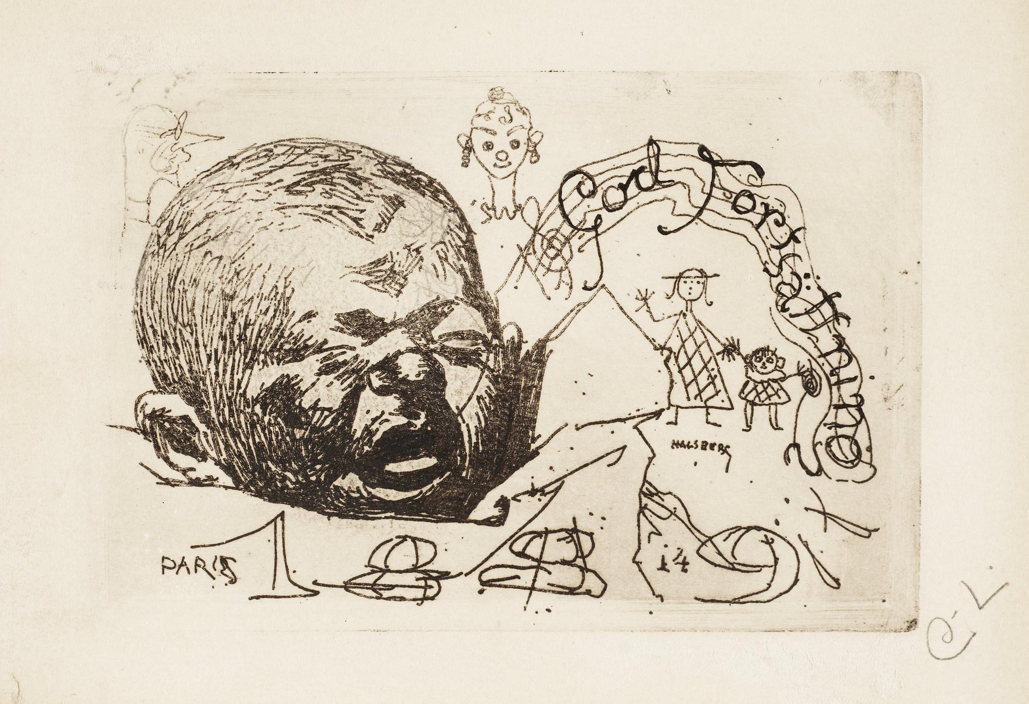 Carl Larsson, "Nyårskort".
