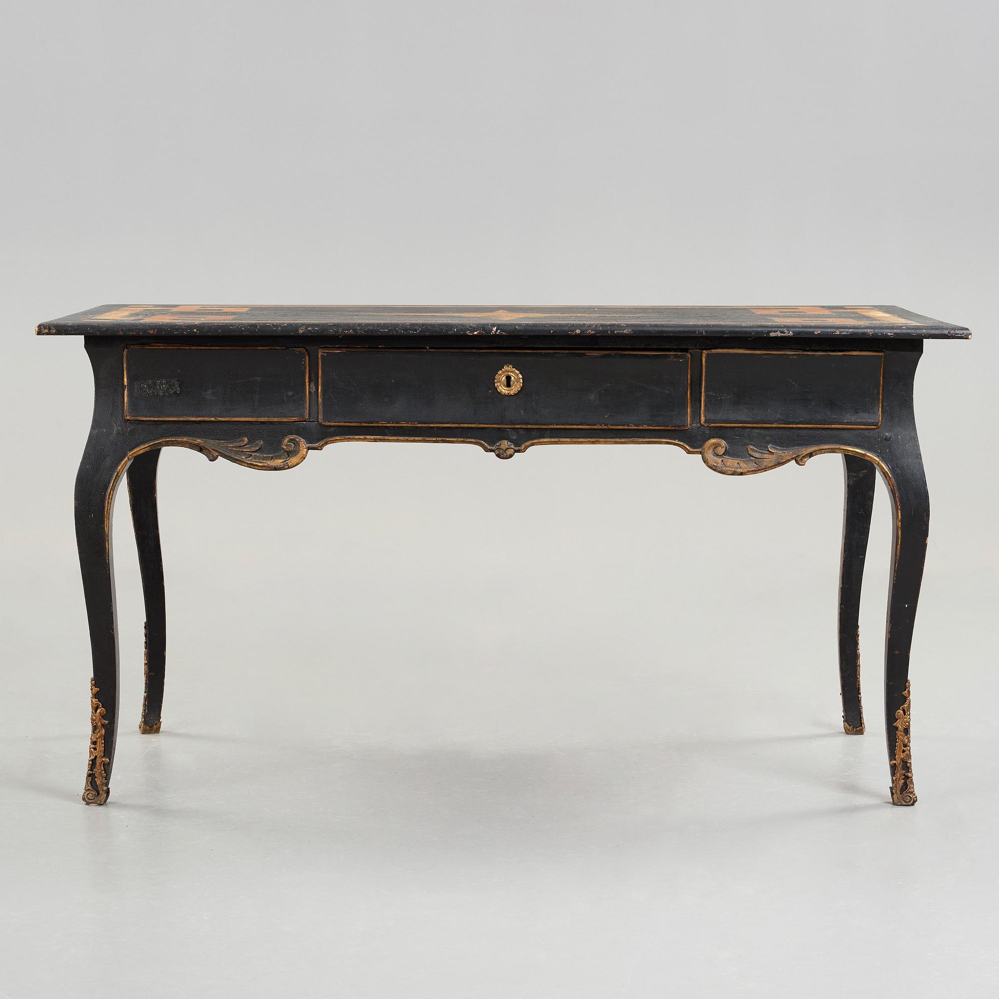 SKRIVBORD, Sverige 1700-talets andra hälft, Rokoko.
