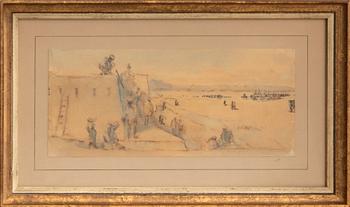 Egron Lundgren, "Fort vid Alumbagh",  1858/59.