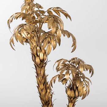 GOLVLAMPA i form av palm, Tyskland, 1970-tal.