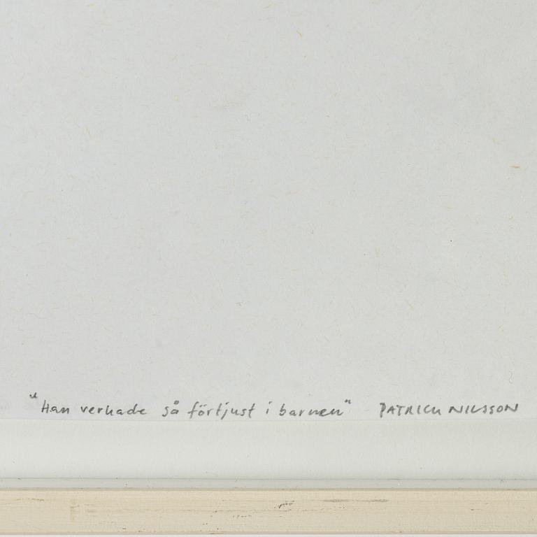 Patrick Nilsson, blyerts på papper, signerad, utförd 2003.