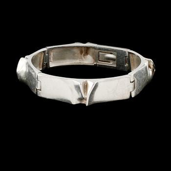 ARMBAND, sterlingsilver, "Ceres", Björn Weckström, Lapponia, 1989. Vikt 44 g.