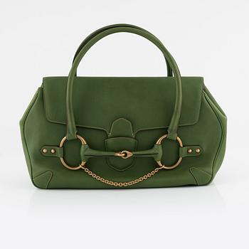 Gucci, a green leather handbag, 2004.