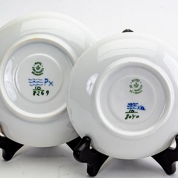 A 63 pcs Blå Blomst service from Royal Copenhagen later part of the 20th century.