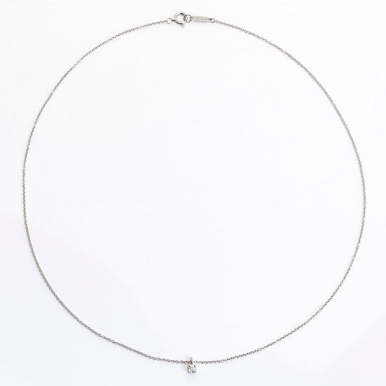 Tiffany & Co, halsband, platina, briljantslipad diamant ca. 0.11 ct.