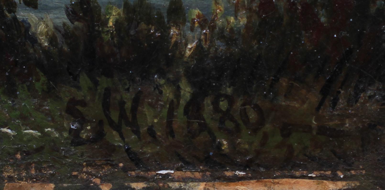 ERNFRIED WAHLQVIST, olja på duk, sign o dat 1880.