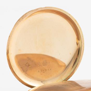 Pocket watch, 14K gold, 50.5 mm.