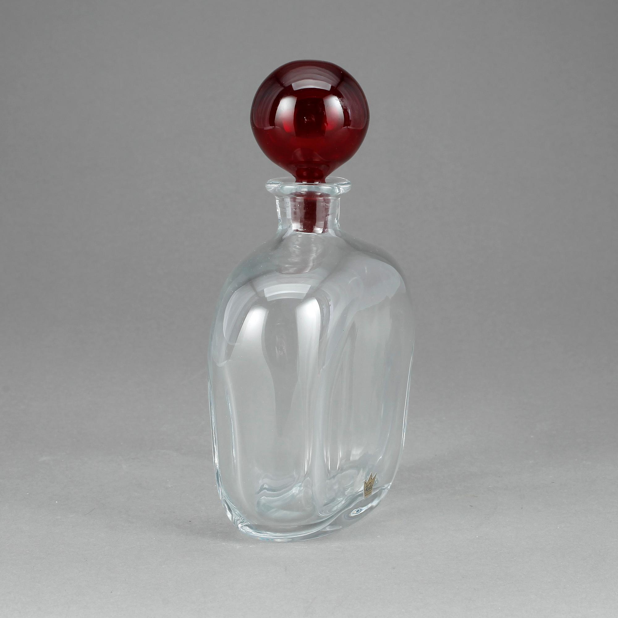 KARAFF, glas, Vicke Lindstrand, Kosta.
