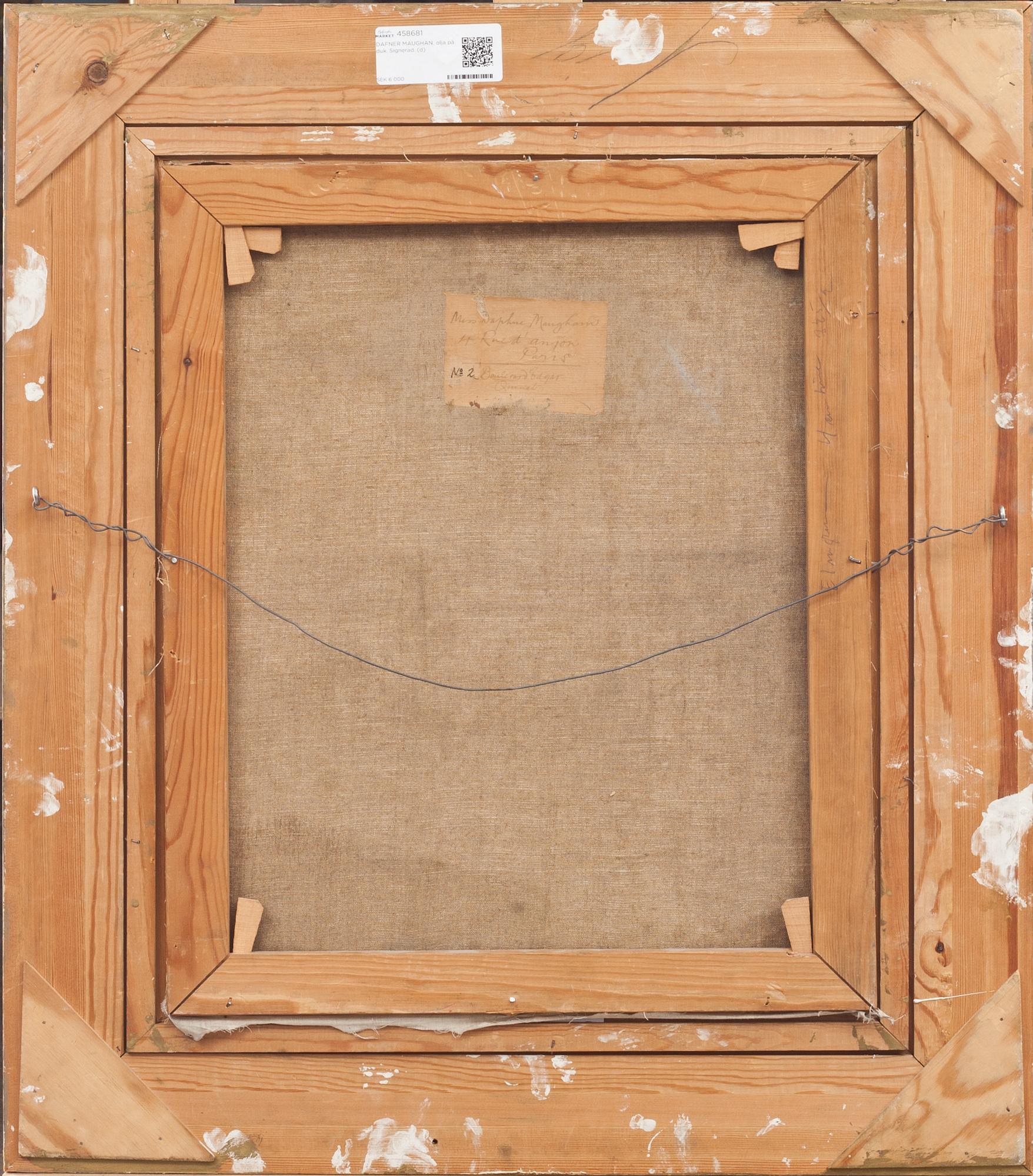 DAFNE MAUGHAN, olja på duk. Signerad.