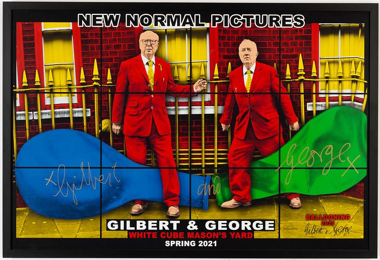 Gilbert & George, affisch, signerad.