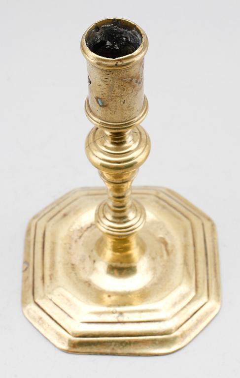 LJUSSTAKE, brons, 1600-/1700-tal.