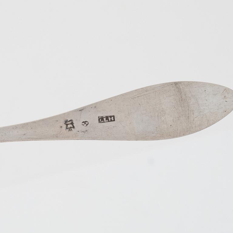Twenty Swedish Silver Tea- and Coffee Spoons, 19th century.