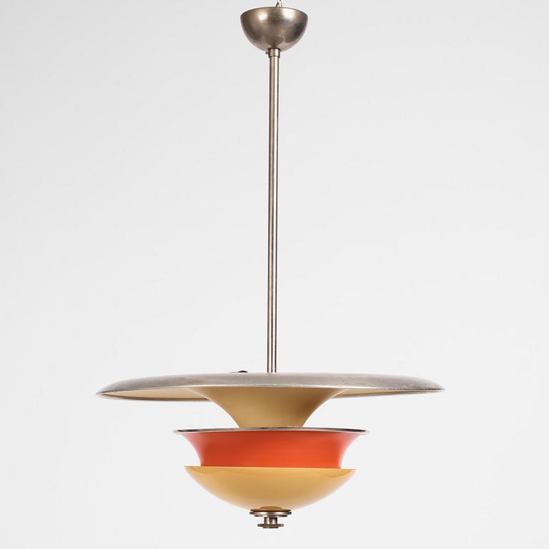 Erik Tidstrand, a ceiling lamp, model "28903", Nordiska Kompaniet 1930s.