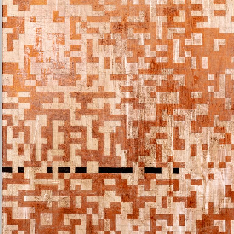 Olle Borg, oil and laquer on canvas signed and dated 1996.