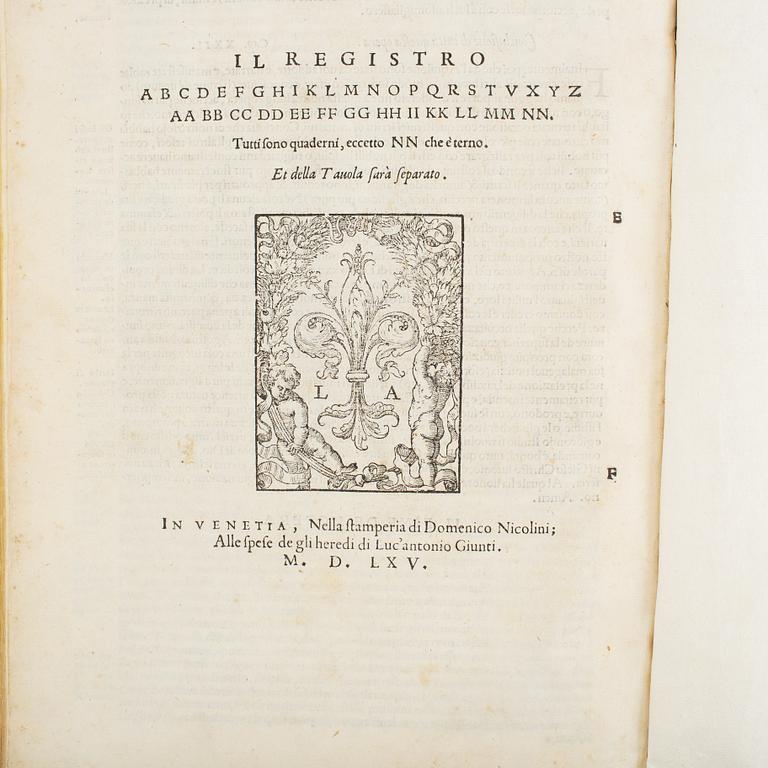 Med graverad karta över Skandinavien, 1565.